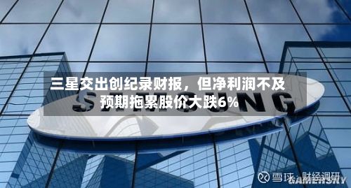 三星交出创纪录财报，但净利润不及预期拖累股价大跌6%-第3张图片