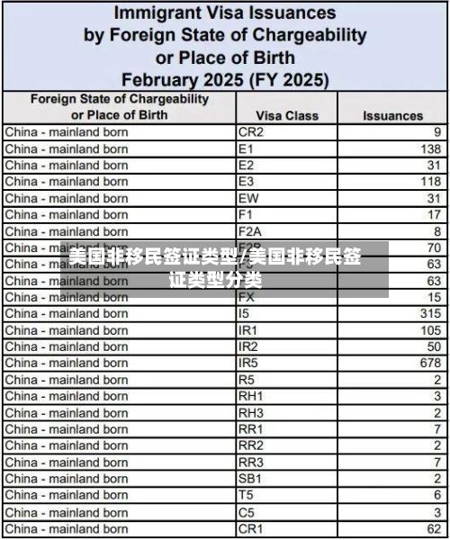 美国非移民签证类型/美国非移民签证类型分类-第2张图片