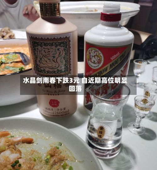 水晶剑南春下跌3元 自近期高位明显回落