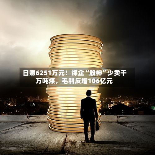 日赚6251万元！煤企“股神”少卖千万吨煤，毛利反增106亿元
