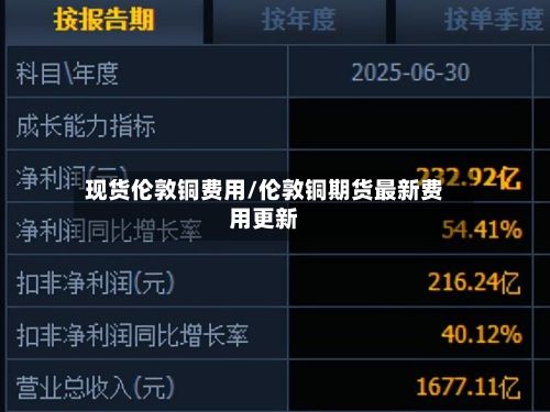 现货伦敦铜费用/伦敦铜期货最新费用更新-第2张图片