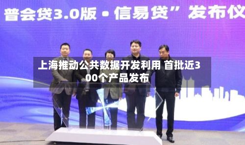 上海推动公共数据开发利用 首批近300个产品发布-第1张图片