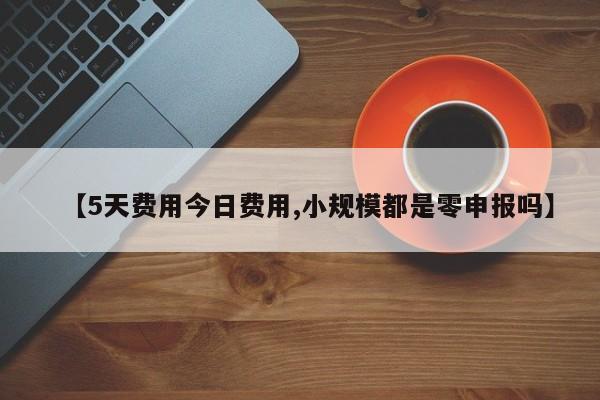 【5天费用今日费用,小规模都是零申报吗】