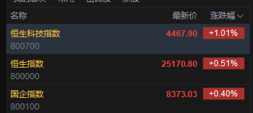 快讯：恒指高开0.51% 科指涨1.01% 科网股普涨 芯片股高开 纳真科技上市首日高开逾11%